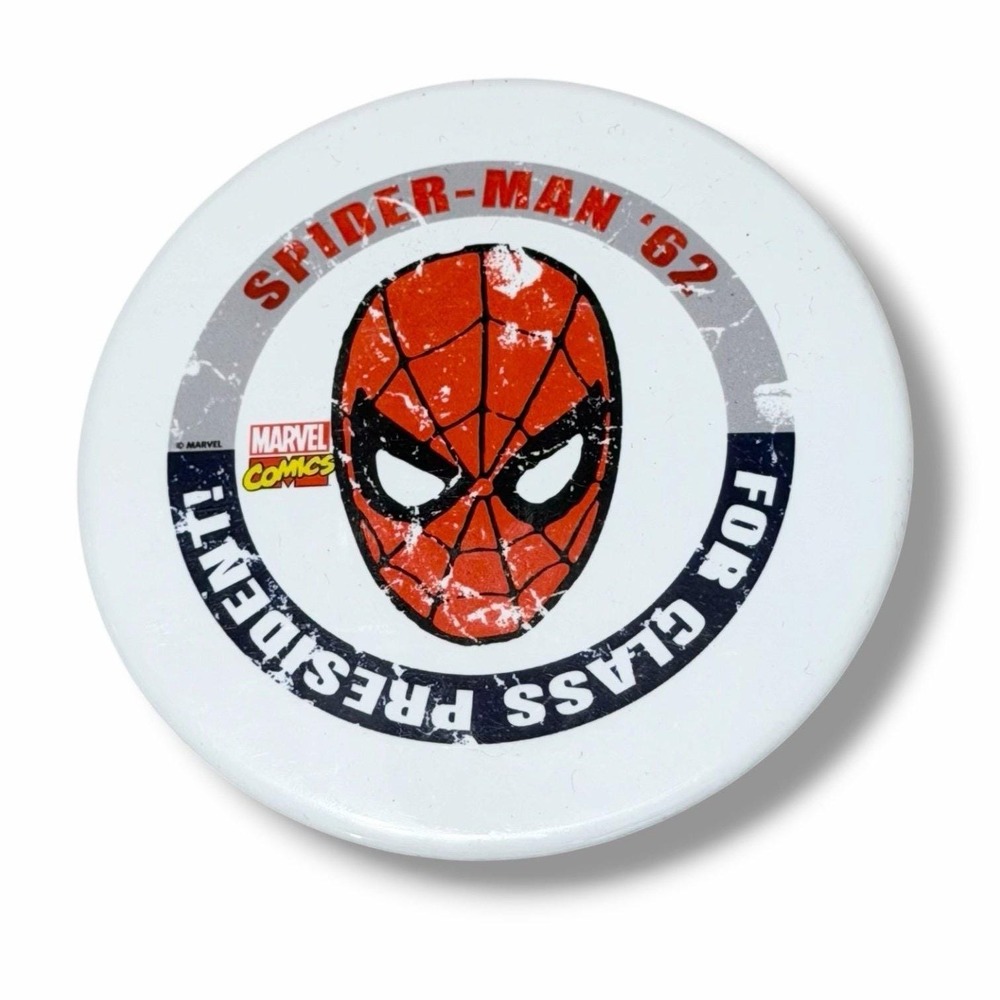 Spiderman 1962 For Class President Pin Marvel Comics Bx